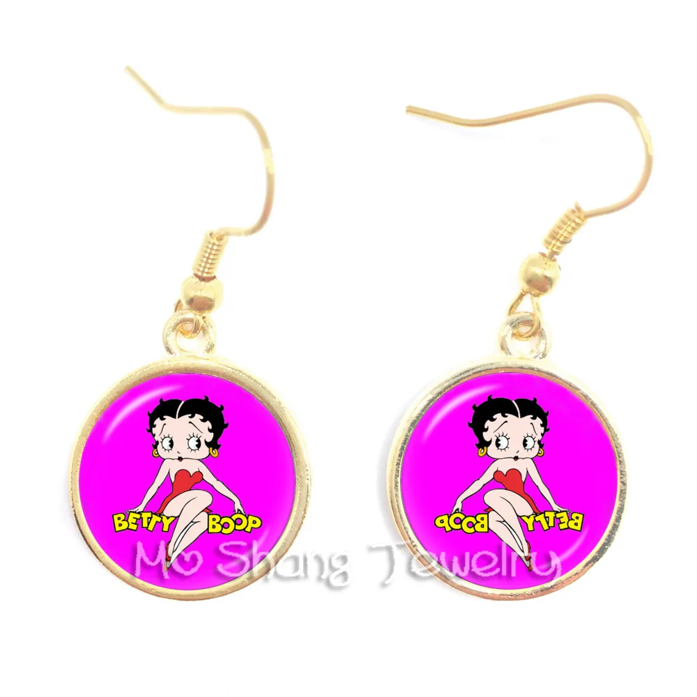 Рождественские серьги в виде стеклянного купола стиле ретро Бетти боп Женские