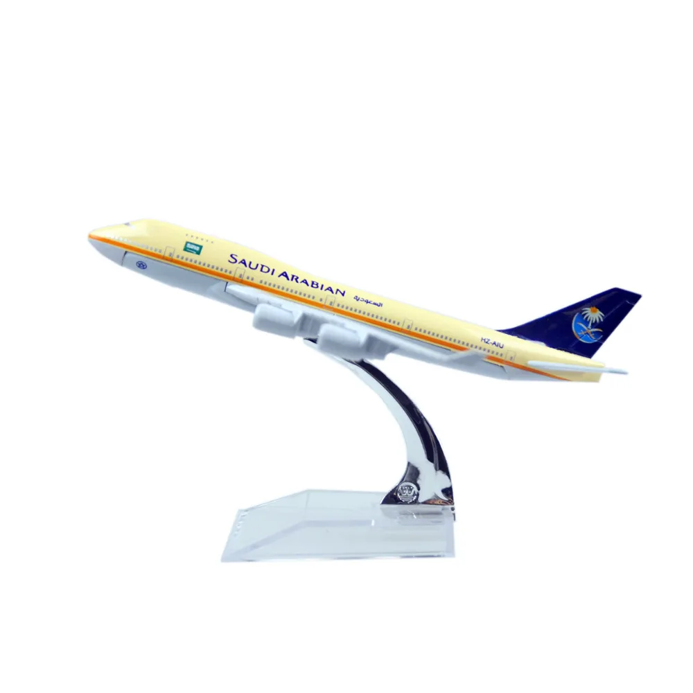 B747 400 Саудовской Аравии 16 см металлические модели самолетов модель самолета