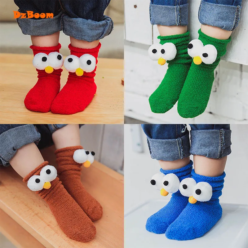 1 пара Детские Зимние дышащие однотонные носки из хлопка|girls cute socks|boys socksboys fashion socks