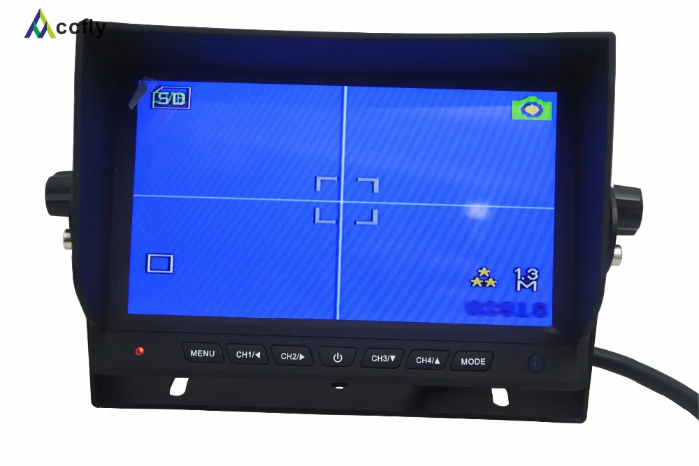 Автомобильный TFT ЖК монитор Accfly 7 дюймов цифровой разделенный четырехъядерный