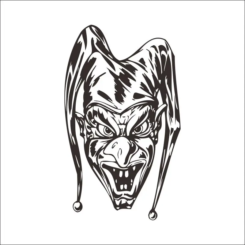 DCTAL клоун Наклейка на стену Цирк Клоун сравнению Jester Juggler карнавал положительный