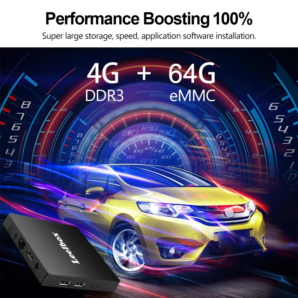 Leelbox Q4 Max Android 9 0 tv Box 4 ГБ ОЗУ 64 Гб ПЗУ RK3328 четырехъядерный встроенный BT 1 с