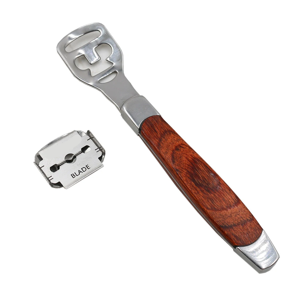 Инструмент для филировки кожи лопата удобный полезный 3 ручки серебристые