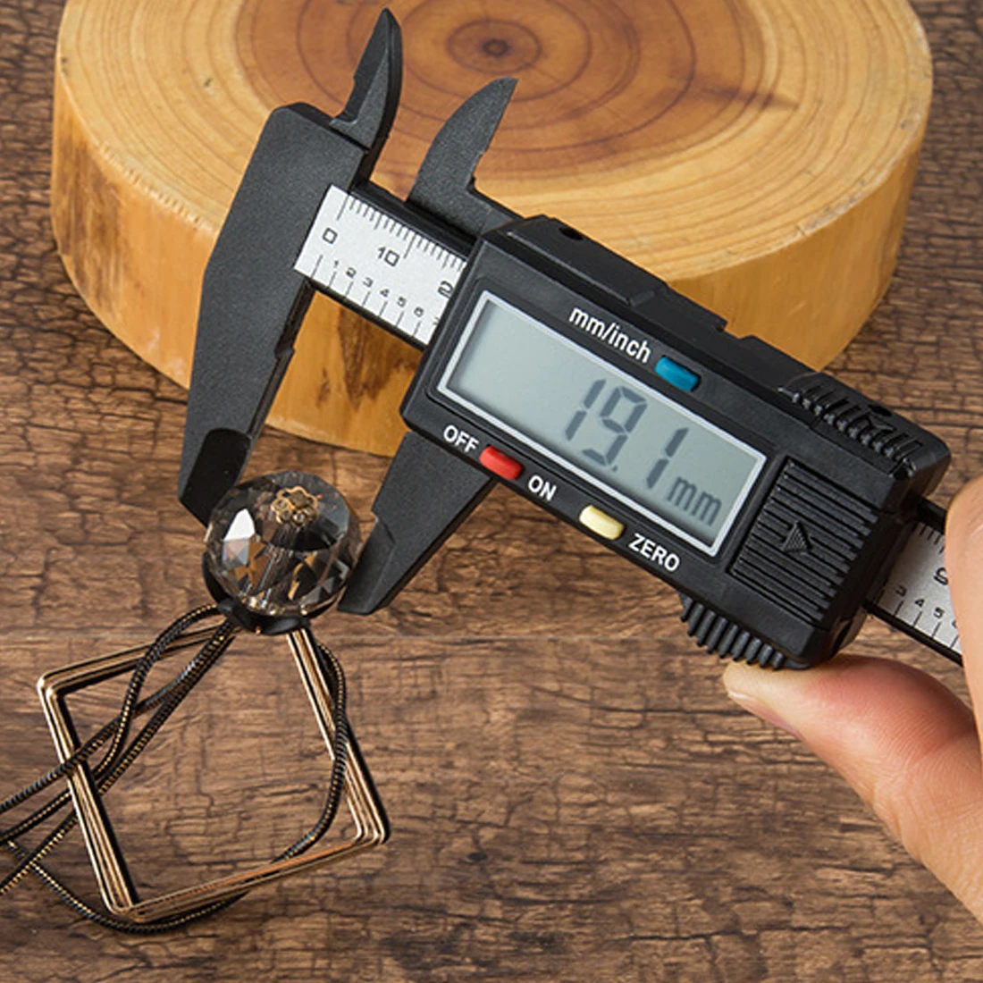 Black 150mm 6inch Vernier Caliper Gauge LCD Digital Electronic Carbon Fiber Micrometer Ruler Composite Tester | Инструменты