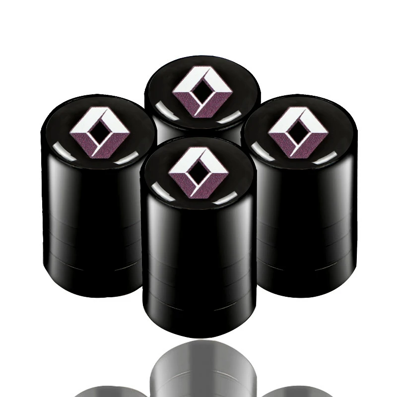 1 4 шт./компл. автомобиля вентиль шины колеса заглушки для Renault Duster Logan Clio Captur Koleos Fluence Megane Талисман Latitude живописные - Название цвета: 1