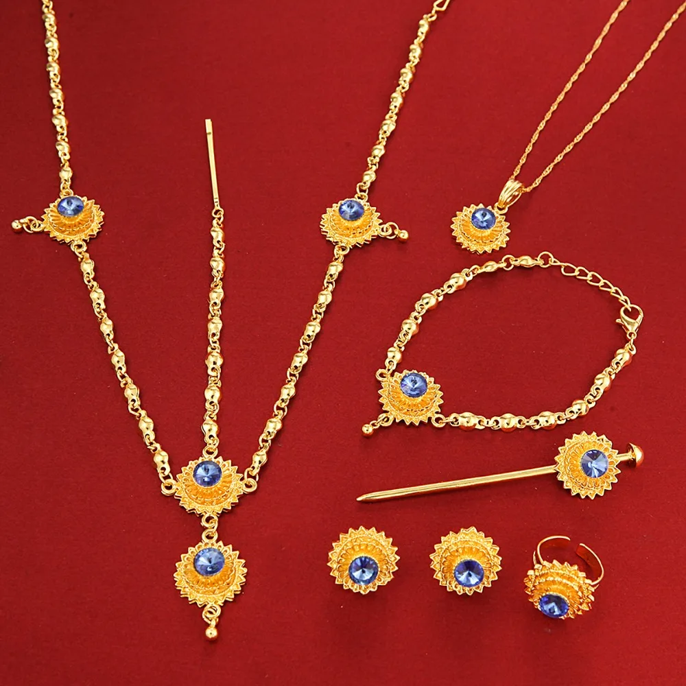 Ювелирные украшения из 24 каратного золота эфиопская Эритрея африканская хабеша