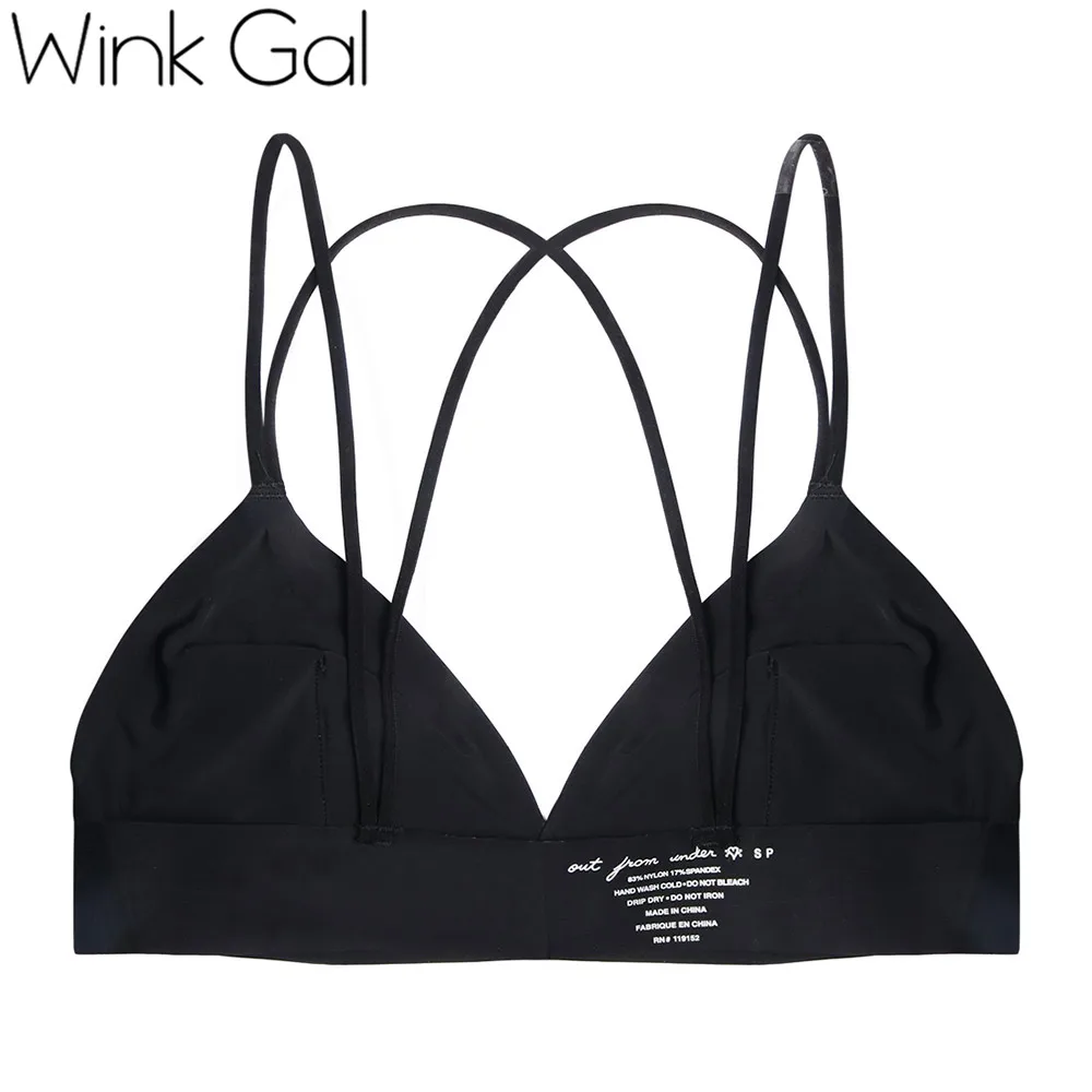 Wink Gal 2018 Однотонный женский бюстгальтер мягкий пуш ап на бретельках интимное
