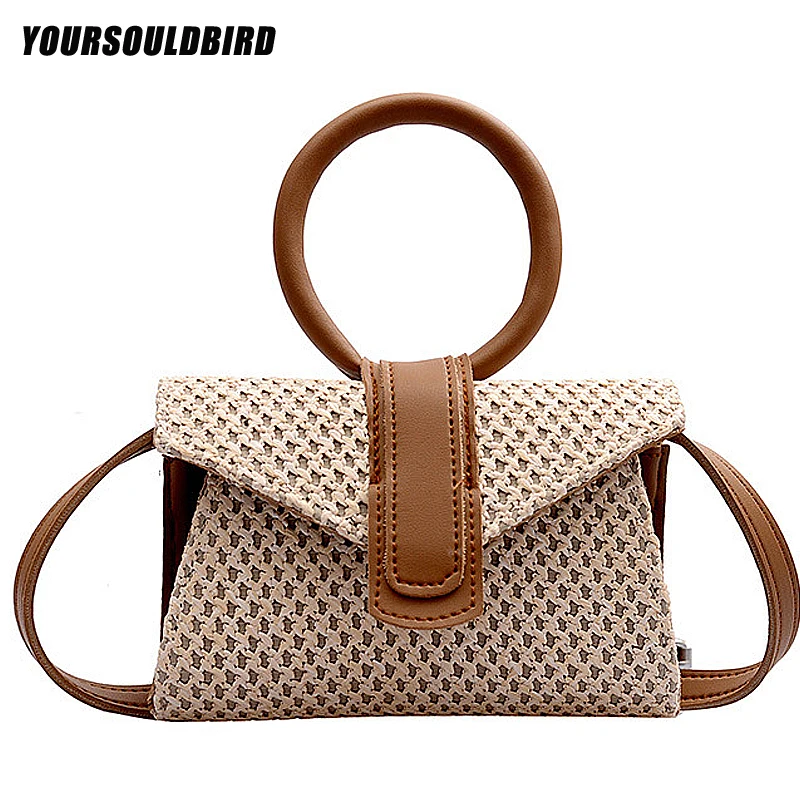 Роскошные Дизайнерские дамские сумочки modis на ремне пляжный клатч коричневого