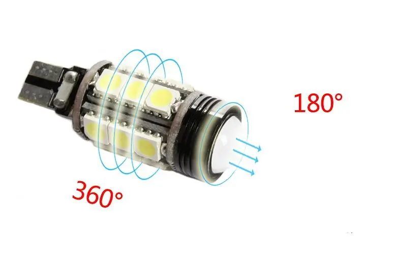 2-T15 912 921 W16W 15-SMD 5050 светодиодный Белый освещению номерного знака 7 Вт Обратный