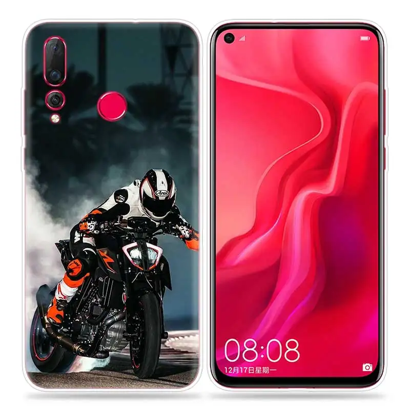 04 Спортивный мягкий чехол Moto Cross для huawei Honor 10i 8S 8A 8C 8X10 9 Y9 Y7 Y6 Y5 Play Lite чехол для телефона Fundas - Цвет: 04