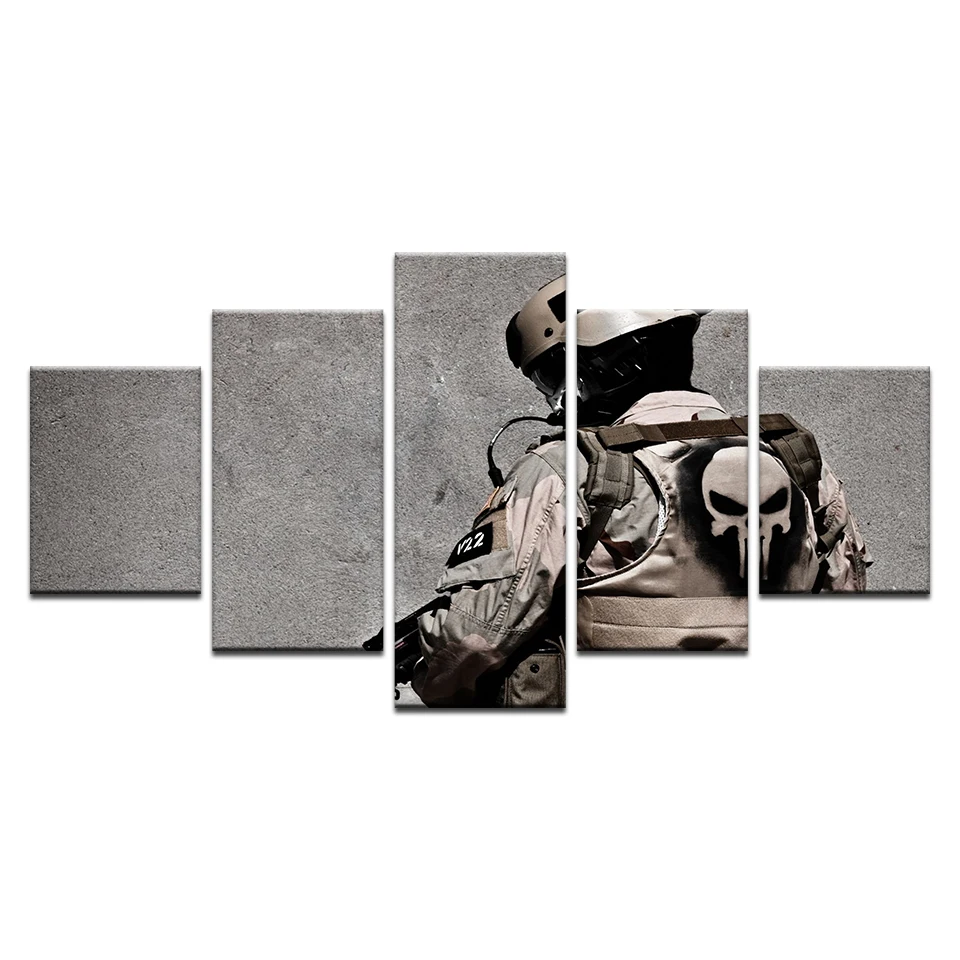 Современный плакат для домашнего декора Модульная картина 5 панелей принты