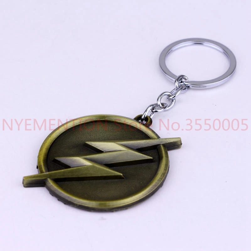 The Flash Lightning Keychain Red Gold Logo Metal Keyring Fashion Gift Key Chain Ring Holder for Car Souvenirs 100pcs | Украшения и