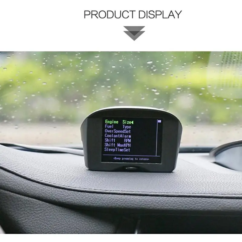 VODOOL мульти-Функция автомобиль OBD HUD Дисплей превышение скорости Предупреждение Системы проектор для ветрового стекла авто Цифровой Напряжение сигнализации