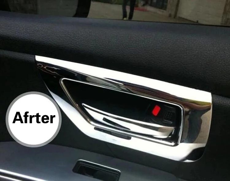 Car body Styling Cover Stick Trims ABS Chrome Door Inner Built Handle Bowl For Suzuki S-cross scross SX4 2014 2015 2016 2017 | Автомобили