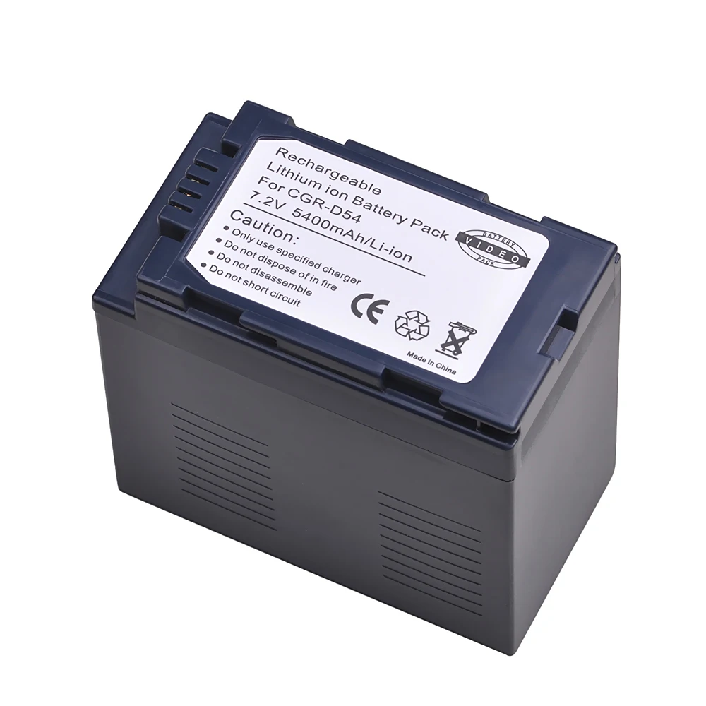 Tectra 5400 мАч 1 шт. CGR D54 CGRD54 батарея для Panasonic CGA AG AC8PJ AC90A HPX250 батарея|Цифровые