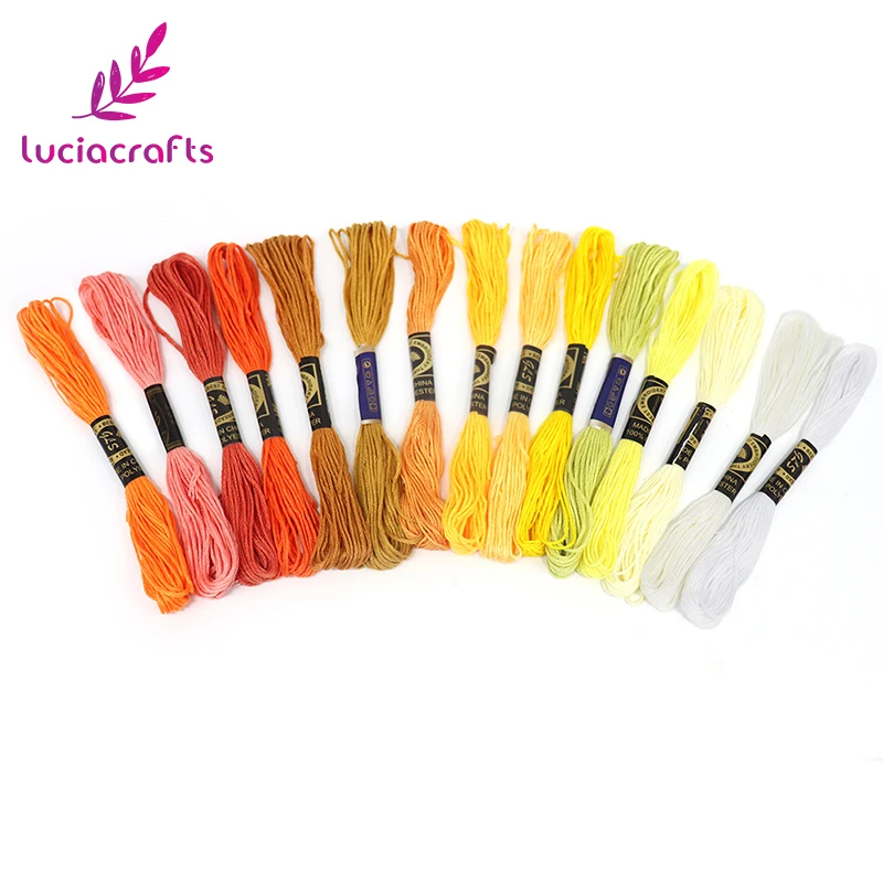 Lucia crafts 45 шт. якорь подобная вышивка крестиком хлопок нить для вышивки нитью шитье, моток пряжи ремесло W0203