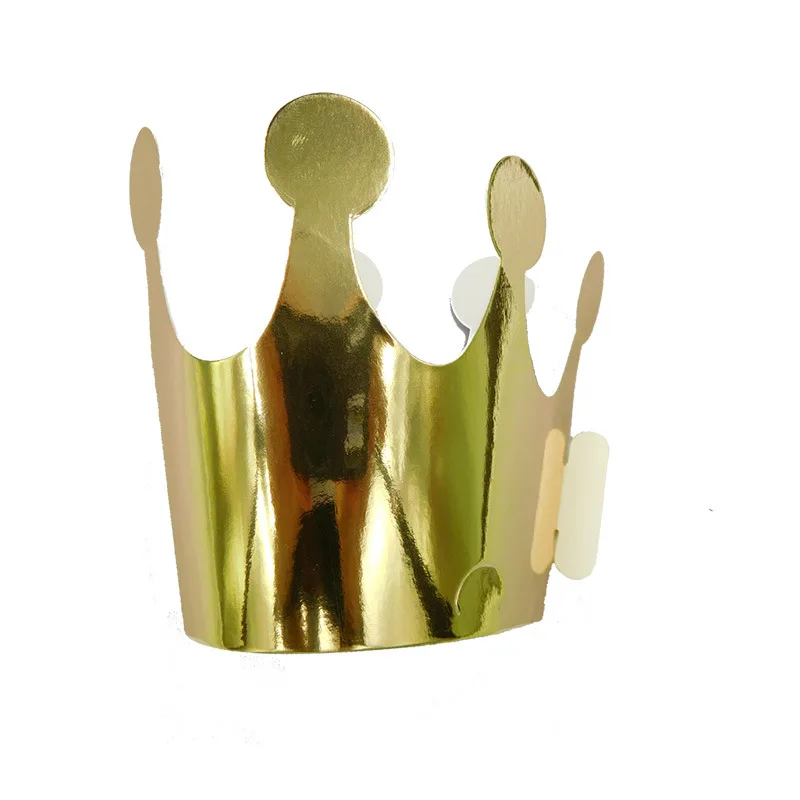 2 шт Корона вечерние праздничные шляпы + 9 милые картонные помпоном колпак для дня