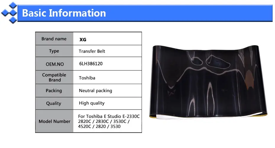 1X Лидер продаж! OEM передачи Ремень Замена toshiba E Studio E-2330C 2820C 2830C 3530C 4520C 2820 3530 6LH38612000