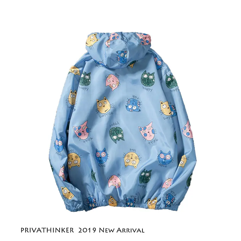 Privathinker 2019 Мужская Солнцезащитная одежда Красочные уличные куртки летняя s модный