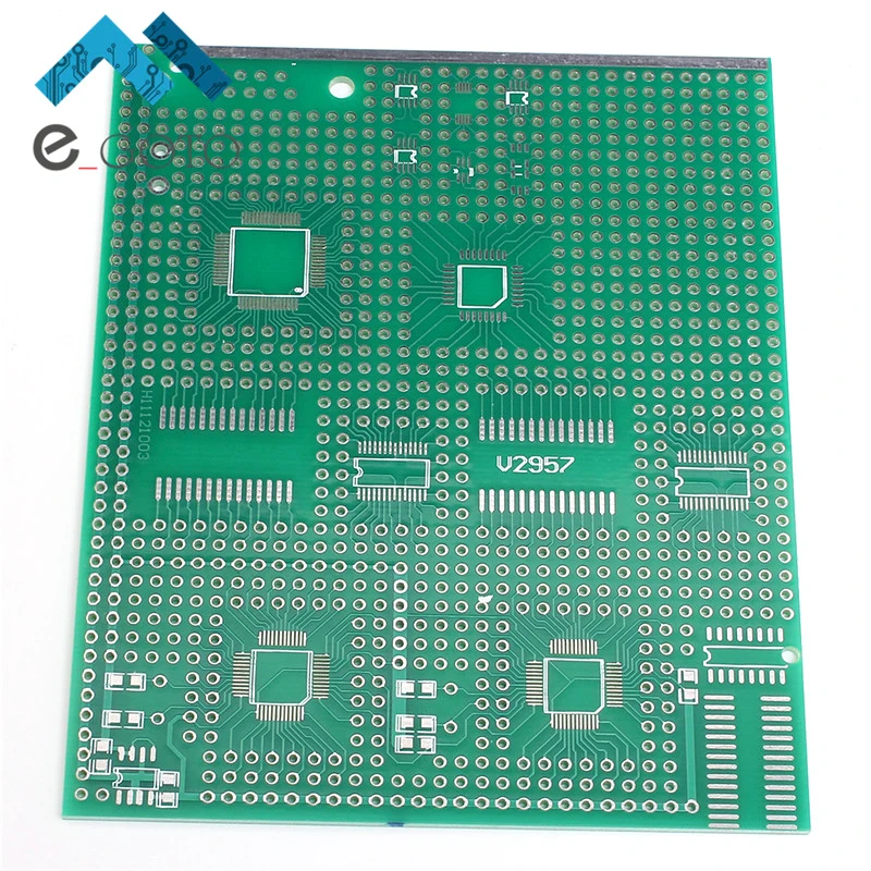 10 шт./лот Универсальный SMD доска 9*11 см QSOP QFP DIP MCU адаптер SCM плата 2 54 мм
