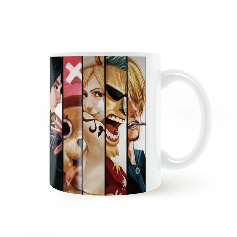 ONE PIECE Аниме Кружка Кофе Молоко керамическая чашка креативные DIY подарки Домашний декор кружки 11 унций T1209