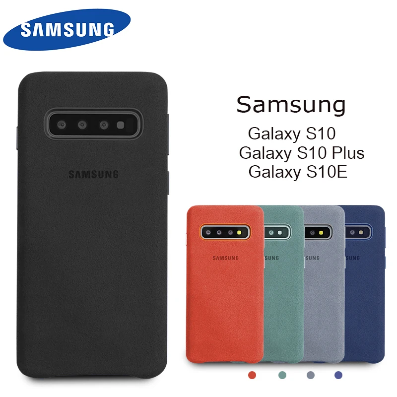 Чехол для samsung S10e Официальный Оригинальный чехол из натуральной замши Galaxy S10 Plus