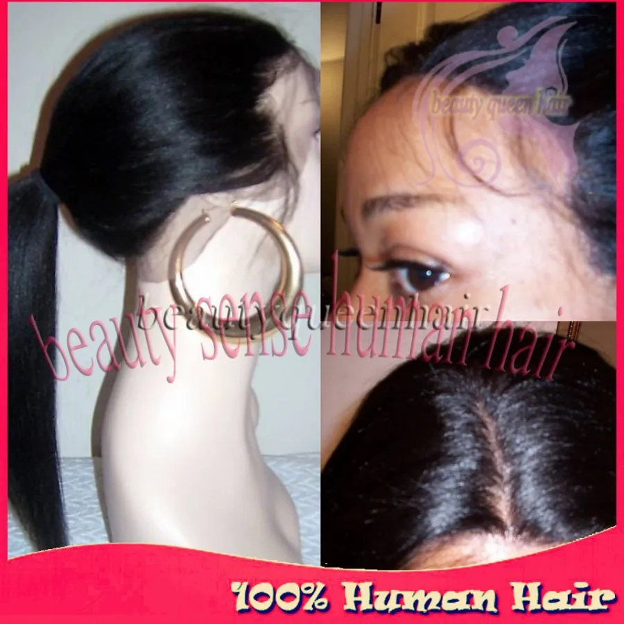 7A Grade Unprocessed Virgin Brazilian lace front wigs wig off black Light yaki full with baby hair instock|wig|wig haircutwig bun |