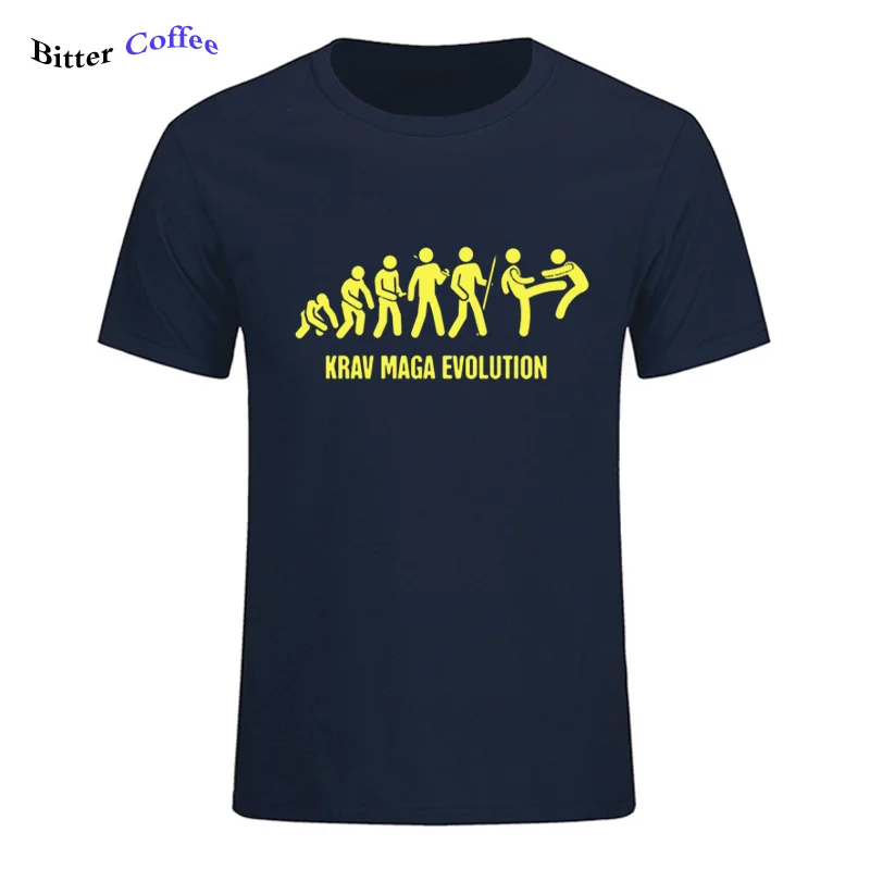 Крав Израиля боевые искусства Эволюция футболка для мужчин идеальный смешно хит