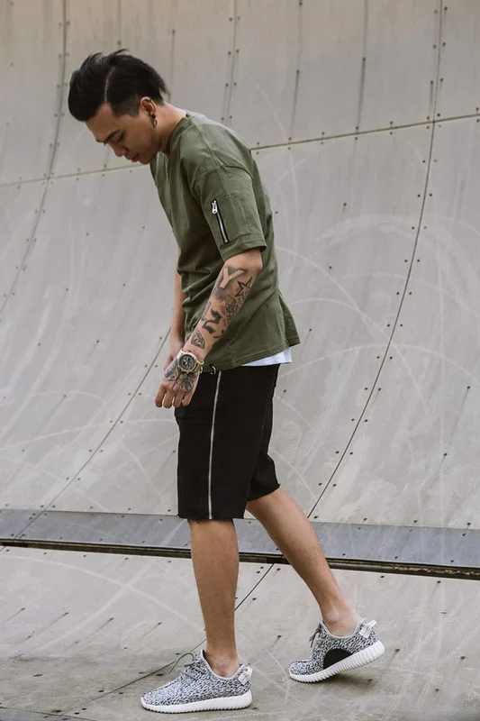 2017 Best качество сбоку Застёжки молнии Джоггеры мужские/женские Шорты для женщин