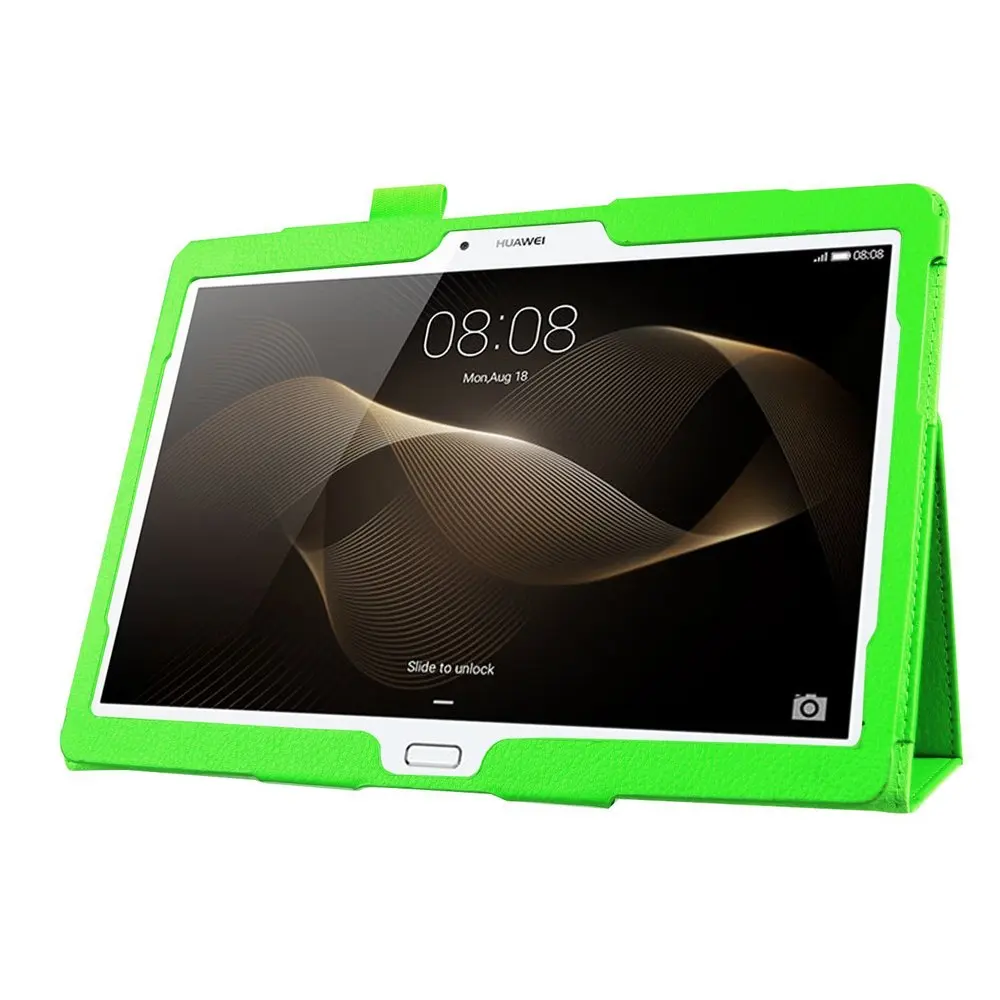 CucKooDo для huawei MediaPad M2 10,0, pu кожа ультратонкий легкий Стенд Крышка корпуса Folio для huawei M2 10,1 дюймов планшет - Цвет: Green