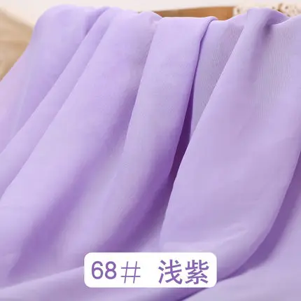 68 Light purple 5 м шифоновая ткань свадебное платье подкладка драпировочная ткань юбка вечерние украшения жоржета тюль платье материал - Цвет: 68 Light purple