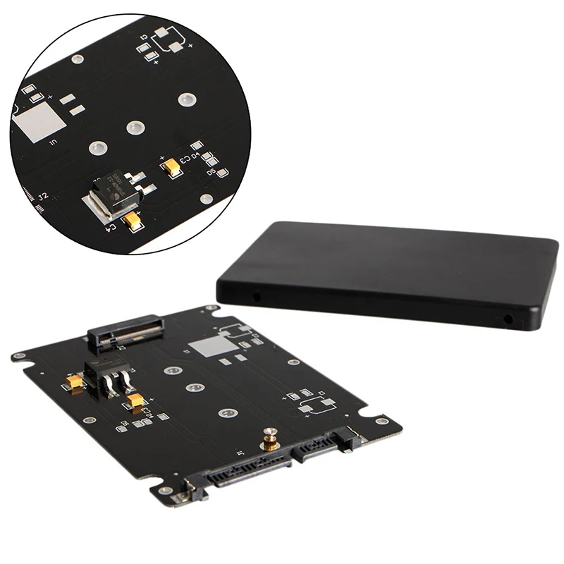 B + M гнездо ключа 2 M.2 NGFF (SATA) SSD на 5 SATA адаптер карта с Чехол новый T3LB|Платы