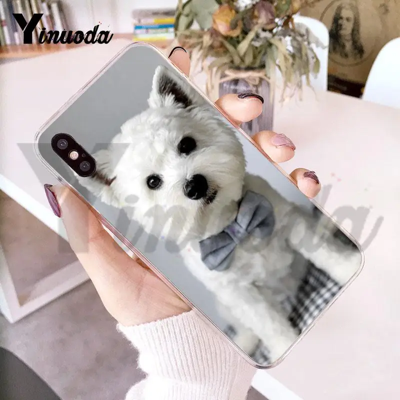 For iphone 13 7 6 X Case Westie Terrier Dog Puppy Highland Phone for 8 6S Plus 5 5S SE 5C XS XR | Мобильные телефоны и