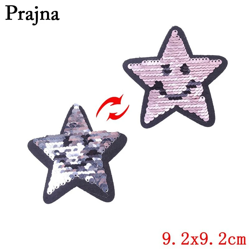 Prajna, радужные нашивки с единорогом с блестками, Двусторонняя наклейка с изменением цвета, нашивка в полоску на ткани, нашивка с изображением кота поросенка для одежды DIY - Цвет: CAMEL
