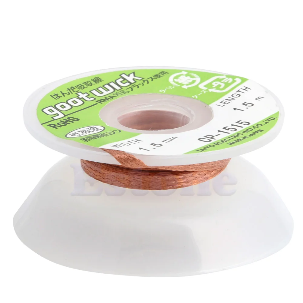 

5 ft 1.5mm Desoldering Braid Solder Remover Wick CP-1515 1PC