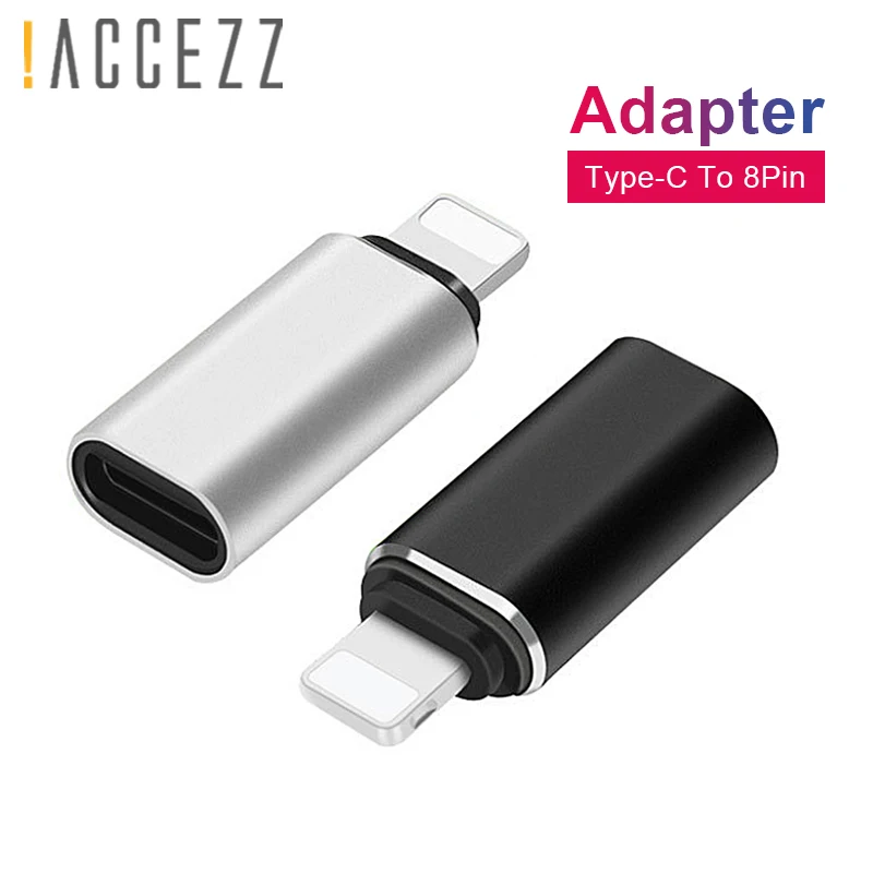 ! ACCEZZ USB OTG адаптер для Apple iphone X XS XR 8 7 Plus Type C Mini Female освещения Мужской синхронизации