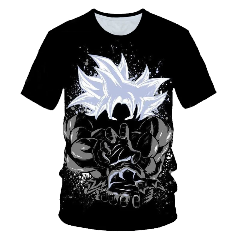 PT-264 Новинка, Мужская 3D футболка, Dragon Ball Z Ultra Instinct Goku Super Saiyan God Blue, летняя футболка с принтом "Вегета", размер 6XL - Цвет: PT-264