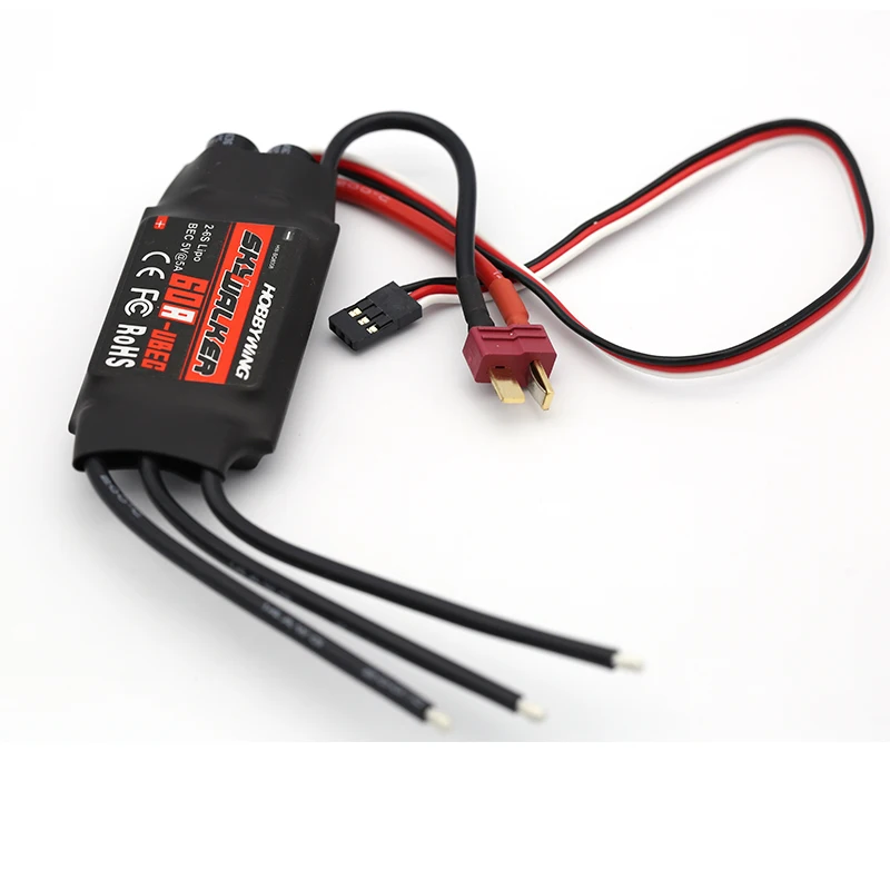 Hobbywing SkyWalker 60A 2-6S Lipo бесщеточный мотор ESC для самолетов на дистанционном