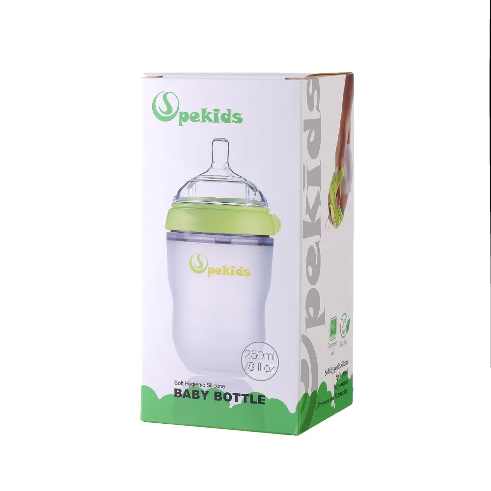 Mamadeira BPA Free Spekids 150 мл& 250 мл силиконовая бутылка ложка подарок детская бутылка biberon