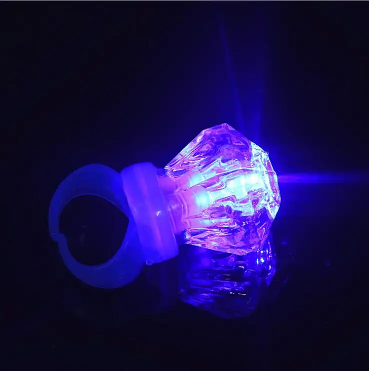 Led Wedding Favors Dress Baby Shower 5pcs/set Beautiful Ring Toys Glowing Diamond Rings Decoration Party Decorations | Игрушки и хобби