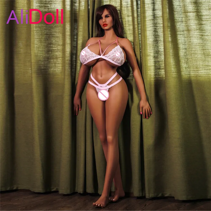 ALIDOLL 170 см (5.57ft) Супер большая грудь реальная силиконовые секс куклы с