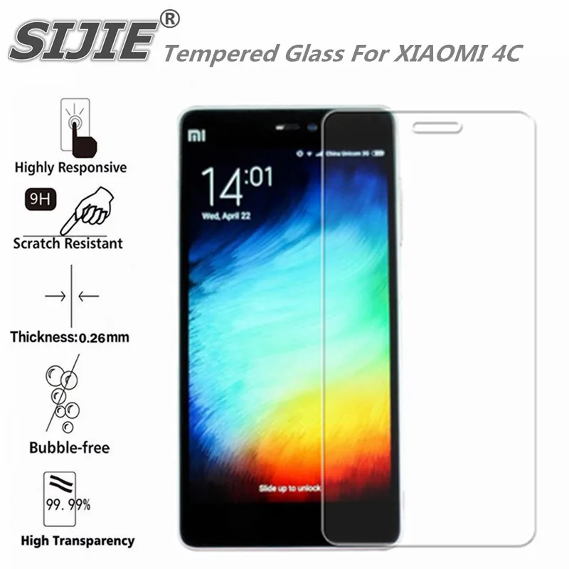 Закаленное стекло для XIAOMI 4C MI4C MI M4C защитная пленка экрана защитный чехол