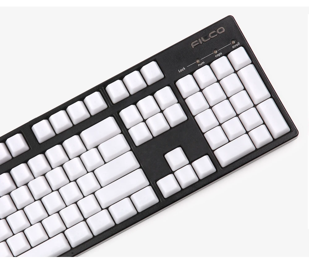 Пустой туман белого цвета pbt keycaps oem профиль 108 ключи для usb wried механическая клавиатура keycaps