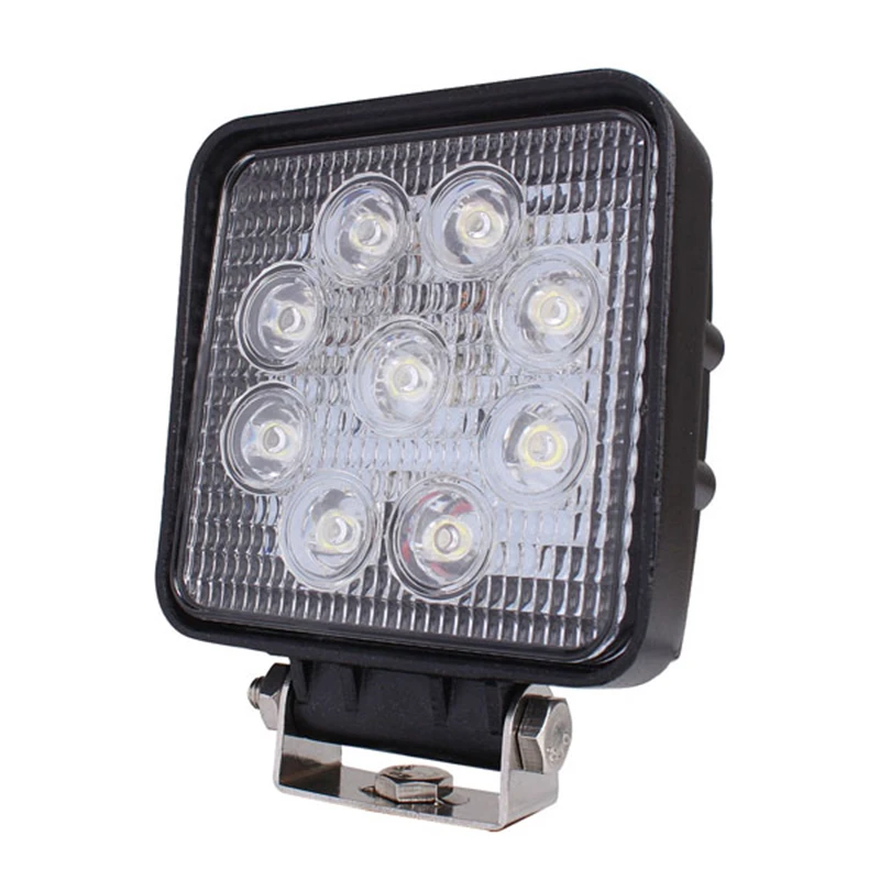 EALEN 2X 4 дюймовый 12V 27В автомобильные светодиодный Подсветка 9x3 Вт Белый DRL