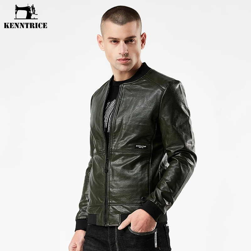 KENNTRICE Новое поступление весенние мужские тонкие куртки рок мужская куртка из