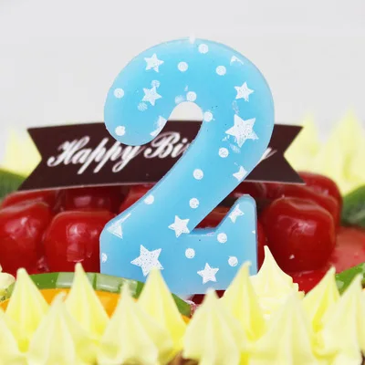 1 предмет милые синие и розовые свечи со звездами для мальчиков девочек 0-9 лет