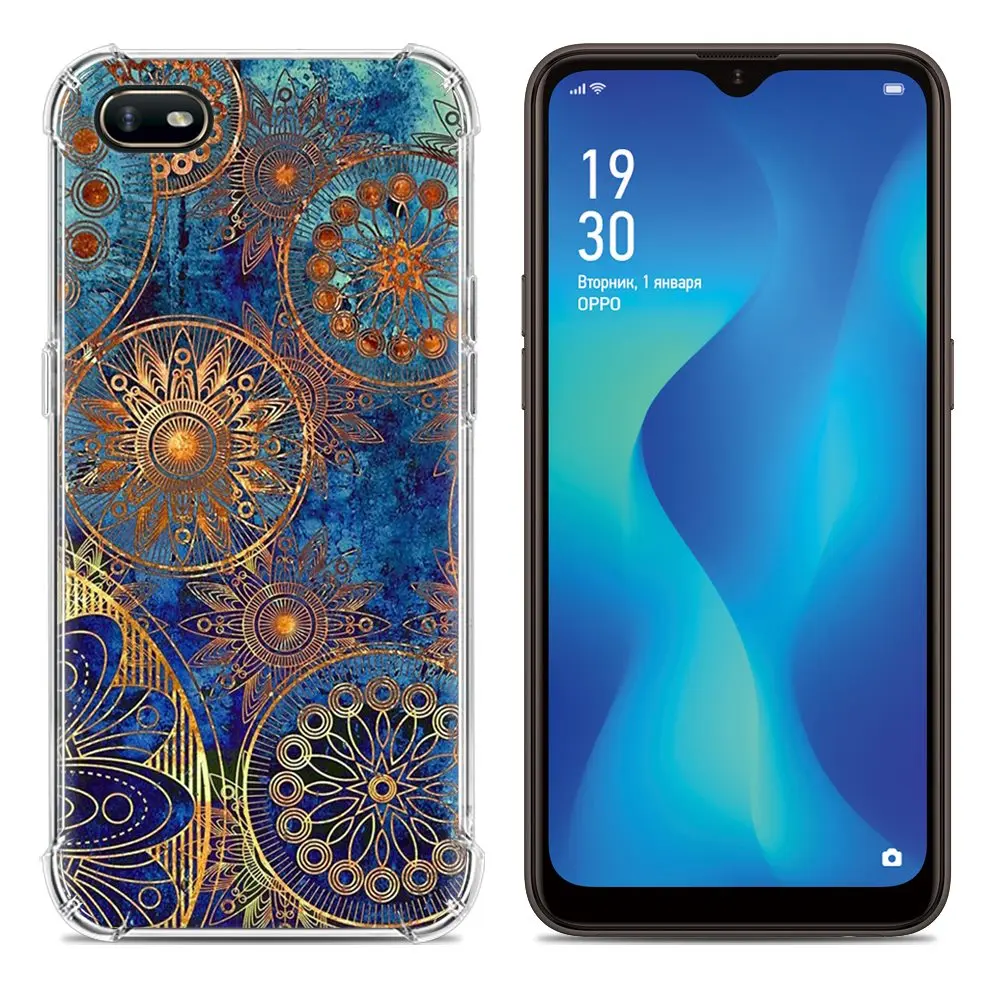 2 Стильный чехол для телефона с рисунком для OPPO A1K, 6,1 дюймов, цветной рисунок, ТПУ, силиконовая задняя крышка, милый мультяшный дизайн, мягкий чехол - Цвет: 2