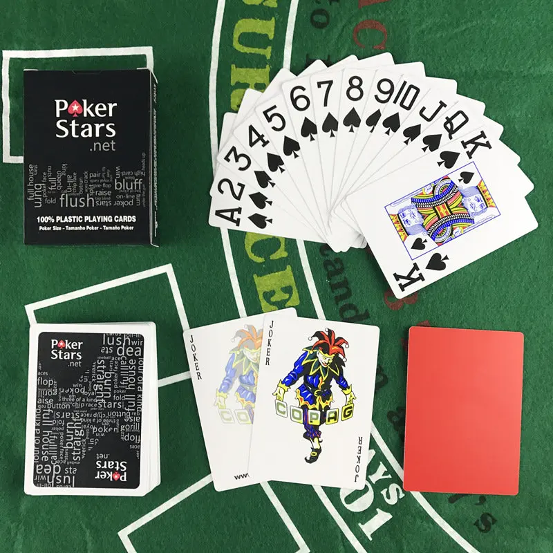 4 Black poker Yernea 4 компл./лот баккара Техасский Холдем Пластик игральные карты для игры в покер карты Водонепроницаемый с тусклой полировкой, настольные игры Покер Стар - Цвет: 4 Black poker