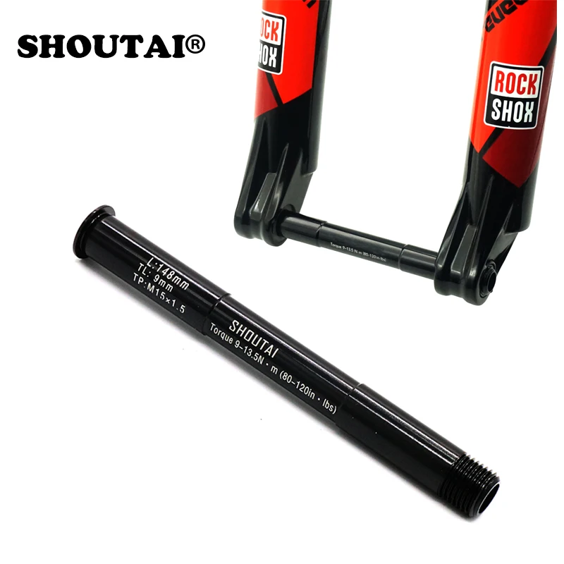 SHOUTAI, передние ступицы для горного велосипеда, трубчатый вал для ROCK SHOX 100*15 мм, вилка через ось, рычаг, Аксессуары для велосипеда
