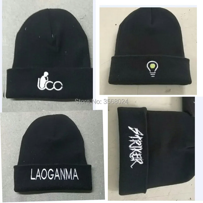 20 шт. Женская Зимняя Шапка бини с 3d вышивкой|acrylic beanie|warm capwinter warm caps |